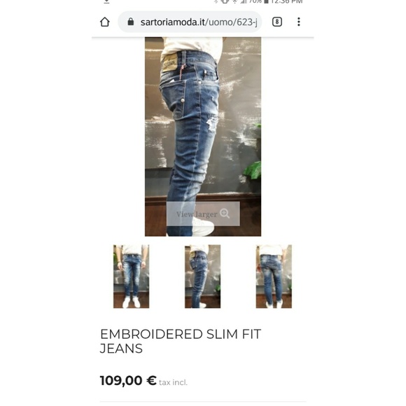 Adamus Italia Distressed High Waist Skinny Jeans - Picture 8 of 8